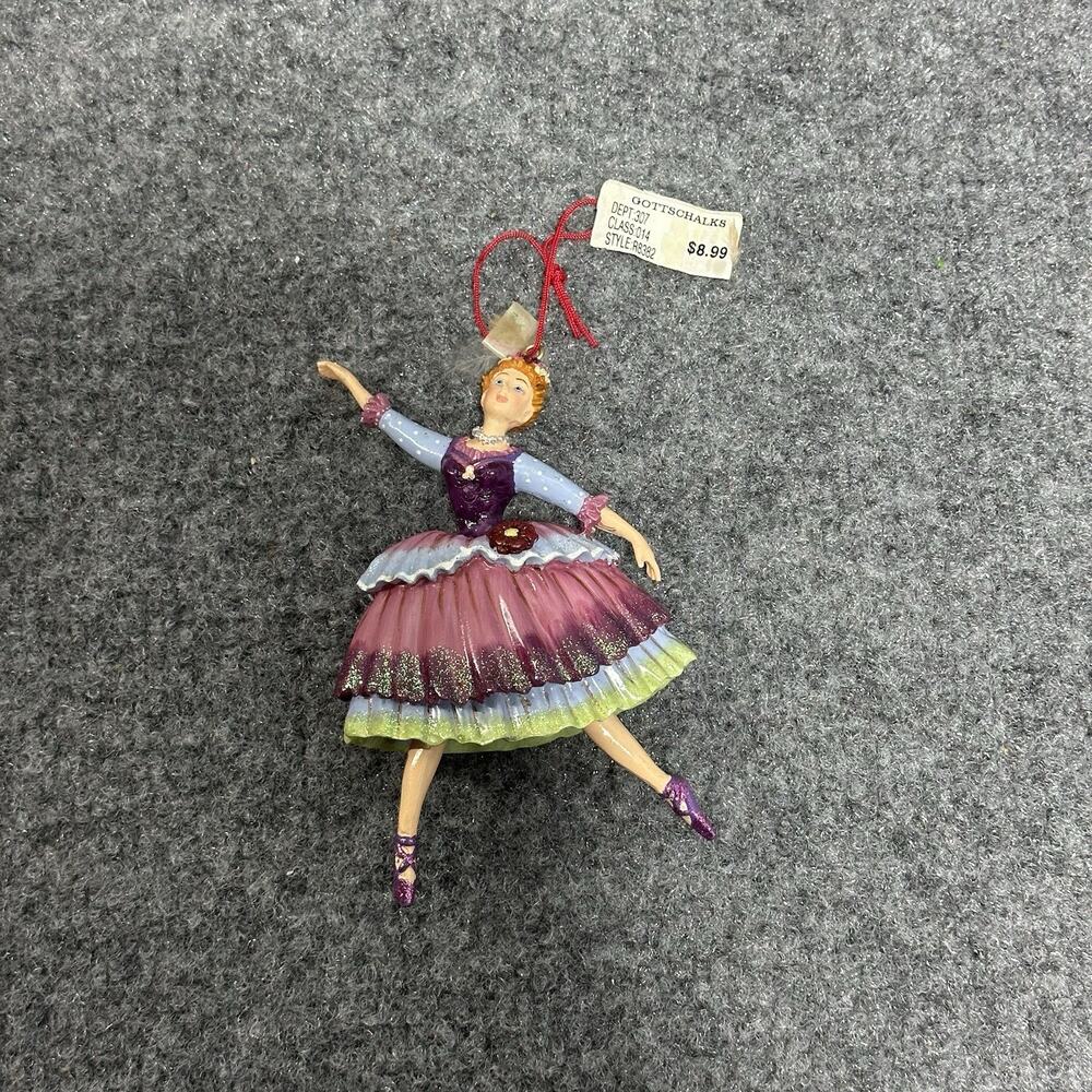 Vtg Gisela Graham Clara Ballerina Fairy (5”) Christmas Tree Ornament - NWT! NOS!